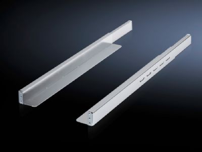 Slide rail, 1 U, depth-variable for server and network racks with two 482.6 mm (19&#034;) mounting levels and TE, L-shaped mounting angles