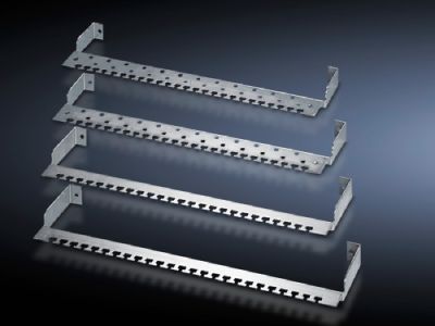 Cable clamp rail for patch panels