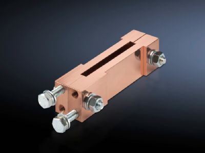 Terminal block, distribution busbar for fuse-switch disconnector section