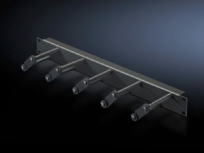Cable management panel with cable routing bars