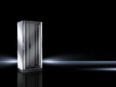 Network/server enclosure TS IT with glazed door, pre-configured, with 482.6 mm (19") mounting frame