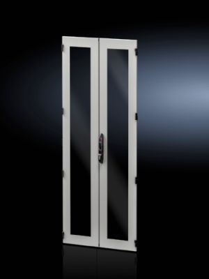 Sheet steel glazed door, vertically divided for VX IT