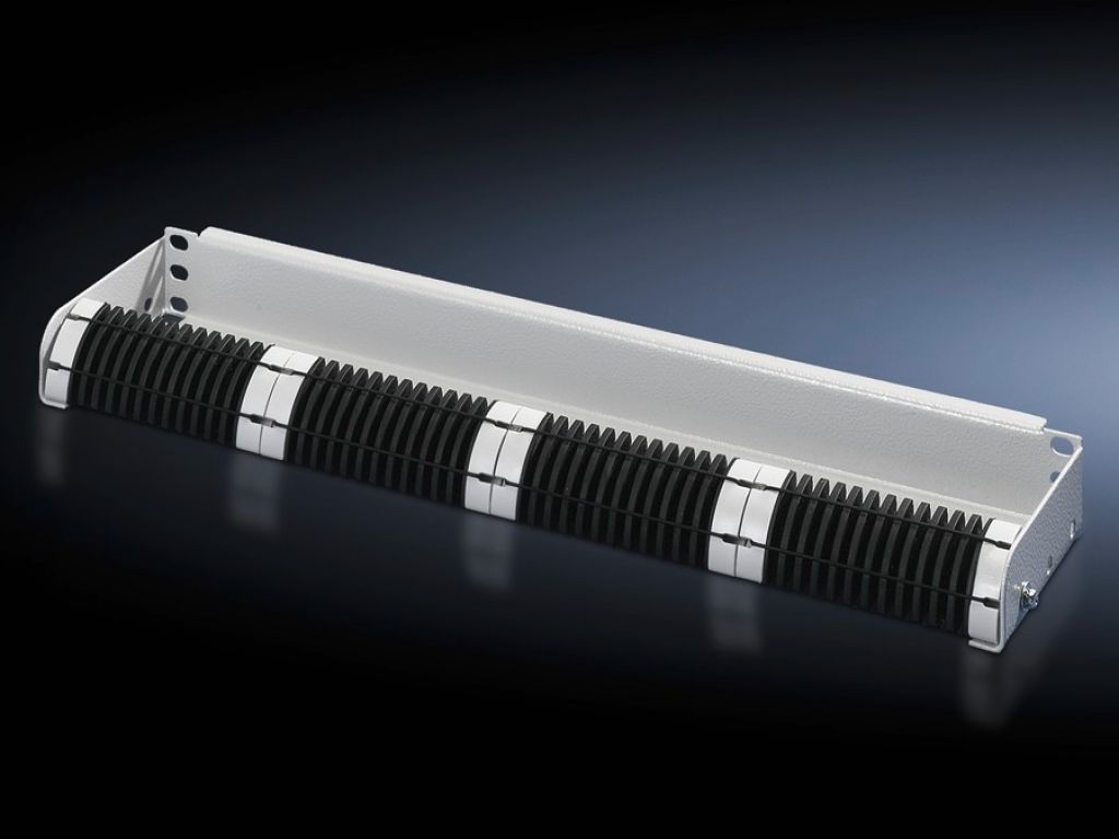 Painel para gerenciamento de cabos de fibra óptica com 1 UA 482,6 mm (19