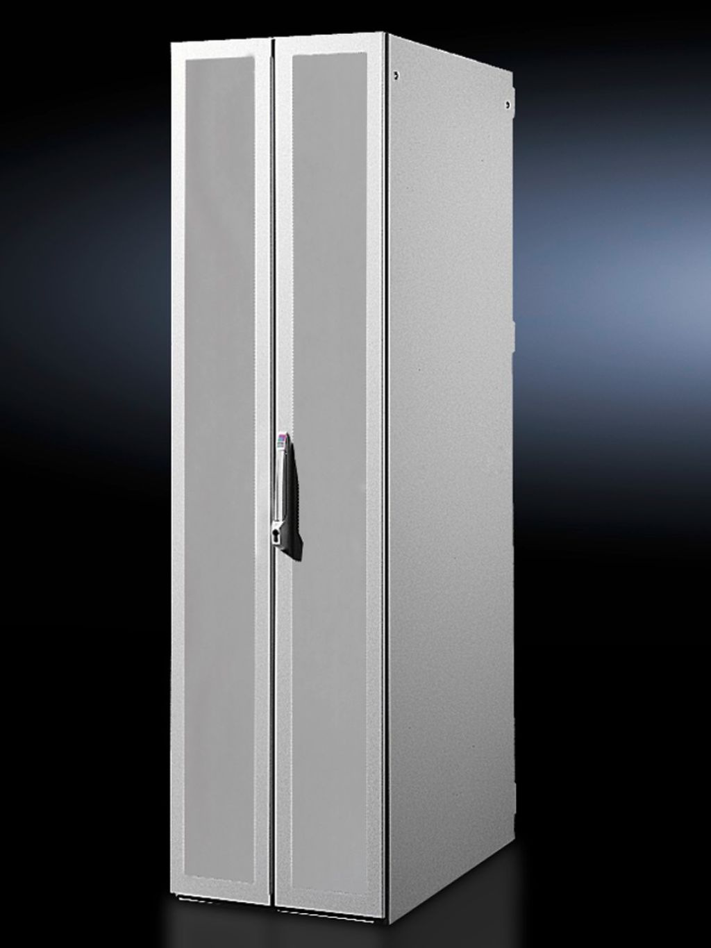 Sheet steel door, vertically divided, vented for DK-TS