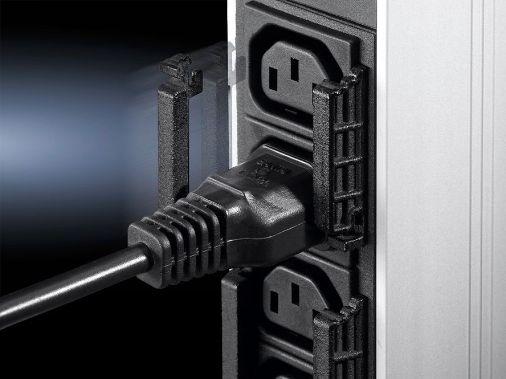 电缆锁定装置 PSM 用于 EN 60 320 C13 插头型式的所有模块