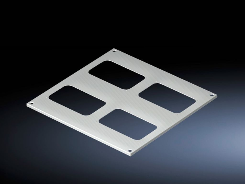 Roof plate for cable entry glands for TS