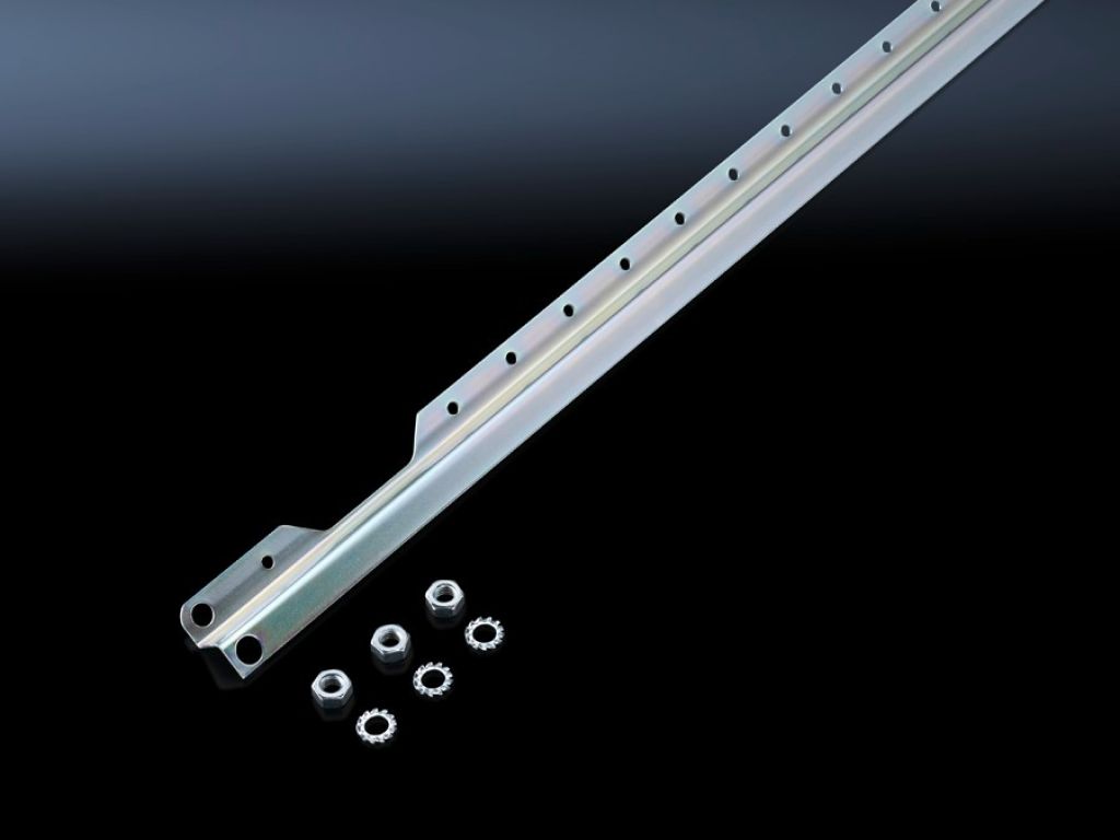 Perforated mounting strip for AE in stainless steel