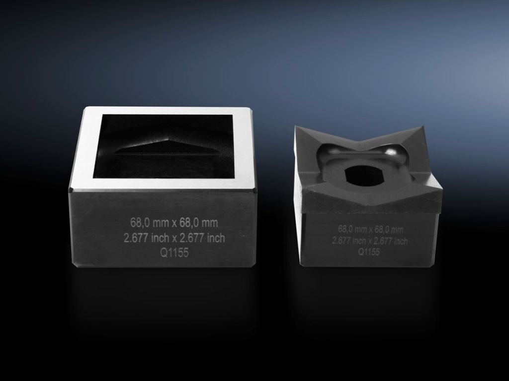Hole punch, square for sheet steel