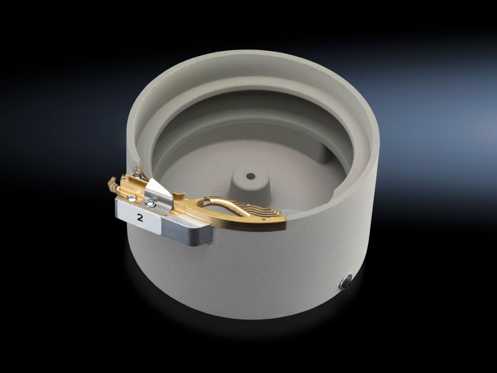 Vibratory bowl feeder for crimping machine L8