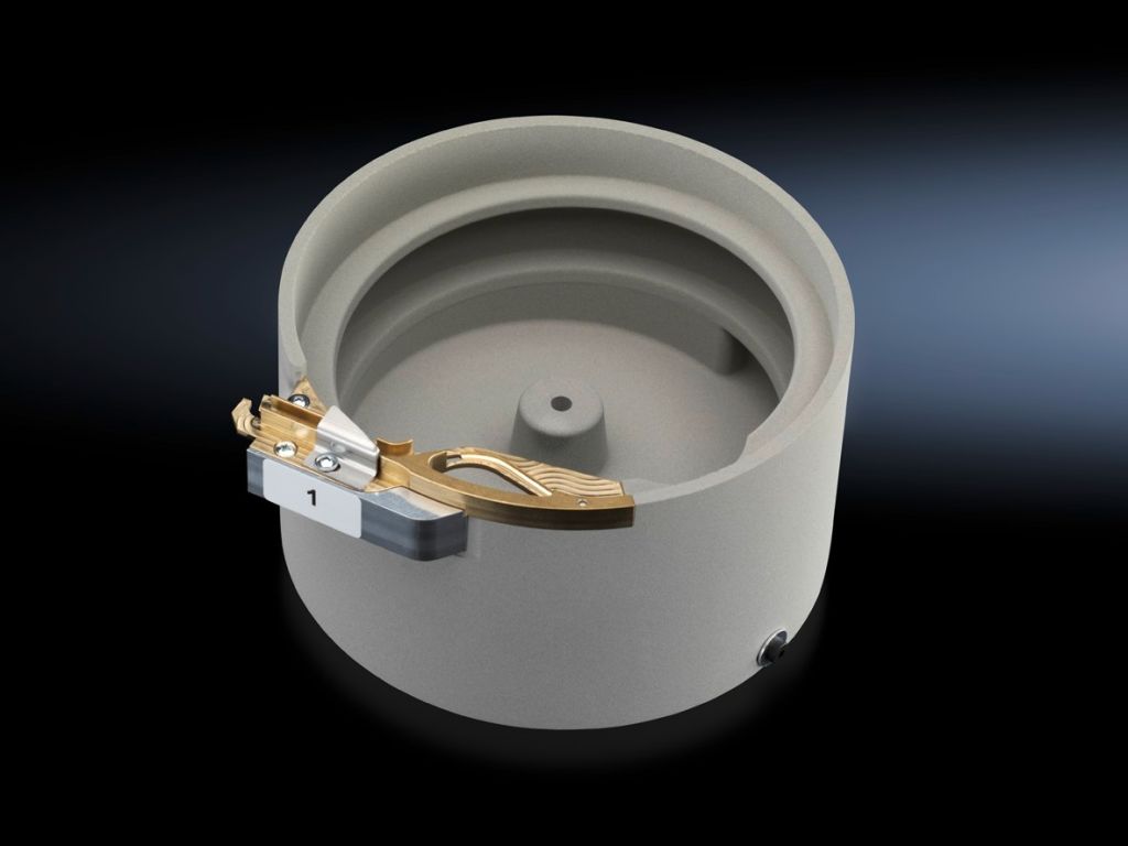 Vibratory bowl feeder for crimping machine L8