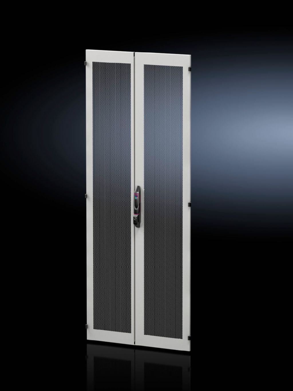 Sheet steel door, vertically divided, vented for VX IT