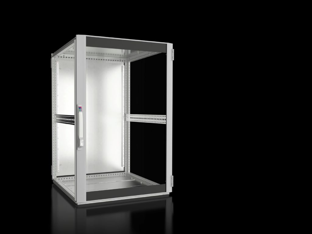 网络/服务器机柜 TS IT 带玻璃门，防护等级 IP 55，空柜体