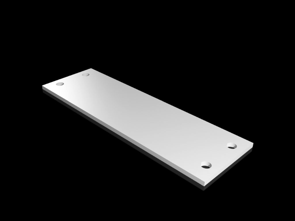 Plastic gland plate for compartment side panel