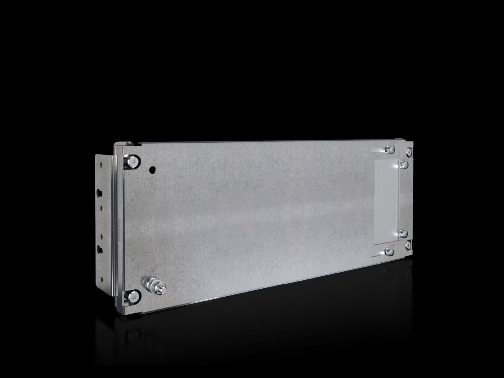 Partial mounting plate for compartment side panel