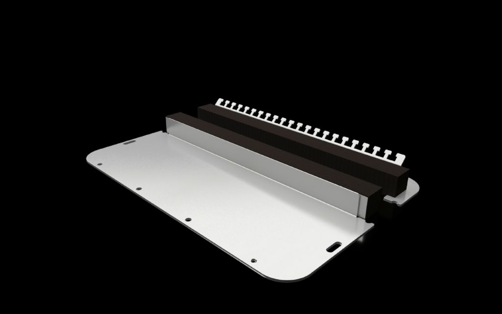 Placa de entrada de cables de dos piezas con perfil de estanqueidad elástico para AX