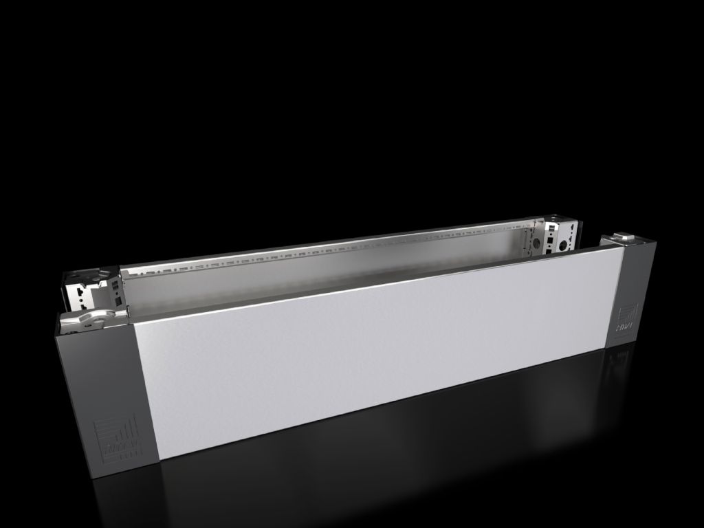 Base/plinth corner pieces with base/plinth trim panels, front and rear, 200 mm, stainless steel