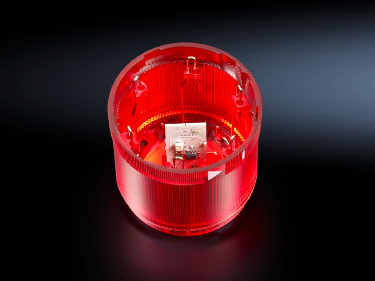 LED flashing light component for signal pillar, modular