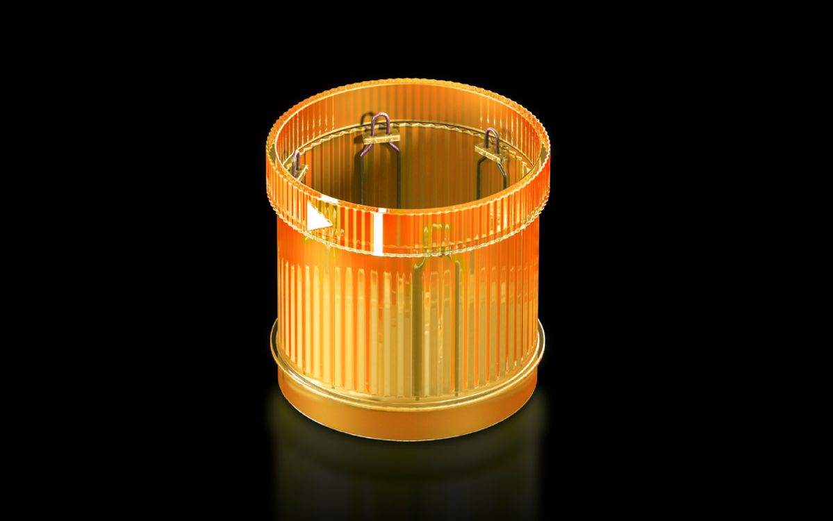 LED flashing light component for signal pillar, modular