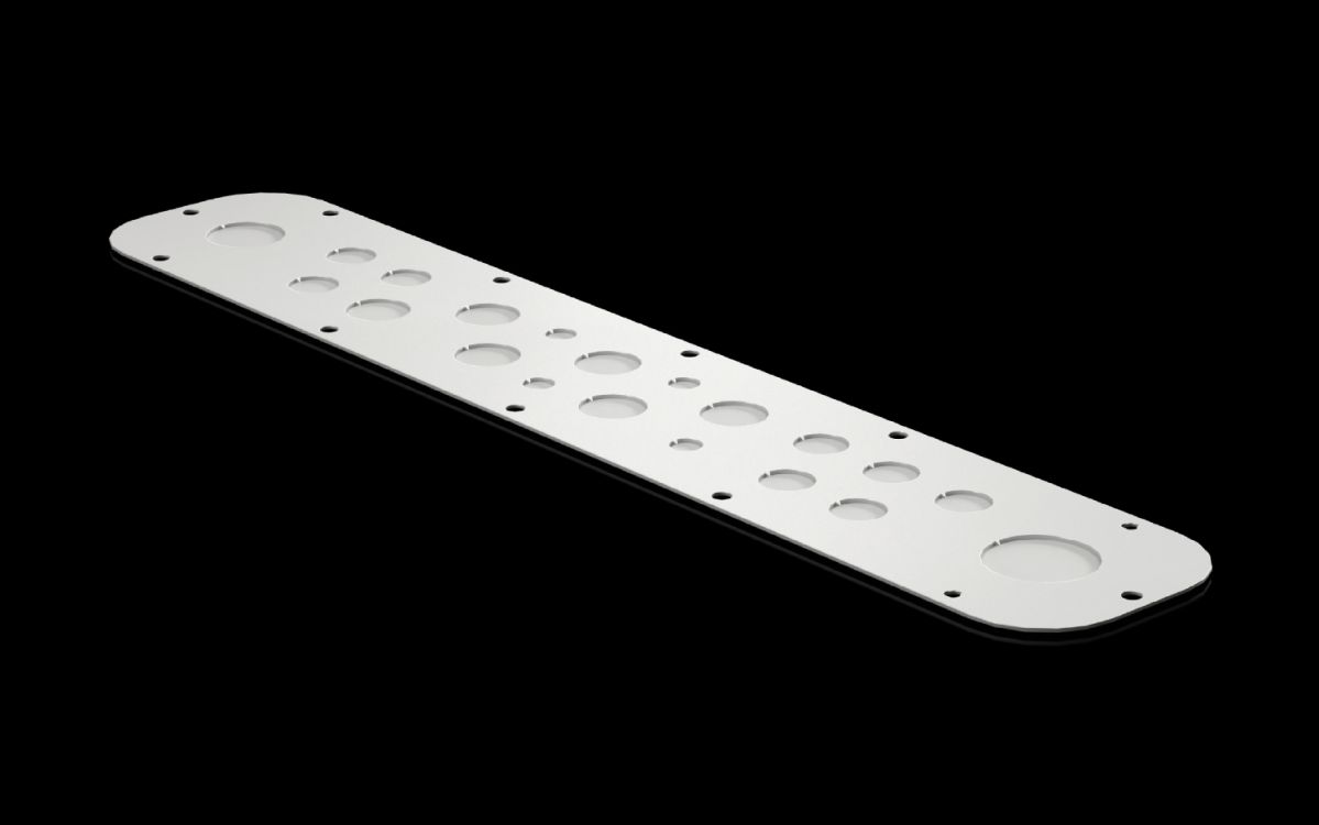 2260070 Gland plates for AX wall-mounted enclosure, 3-part