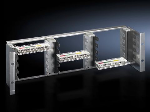 7050100 - Unidad soporte de 3 UA para regletas LSA-Plus, máx. 150 pares