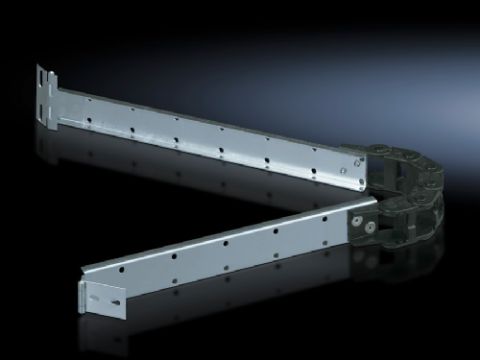 7163560 - Soporte para cables con bisagras, con protección contra dobleces y brida rápida