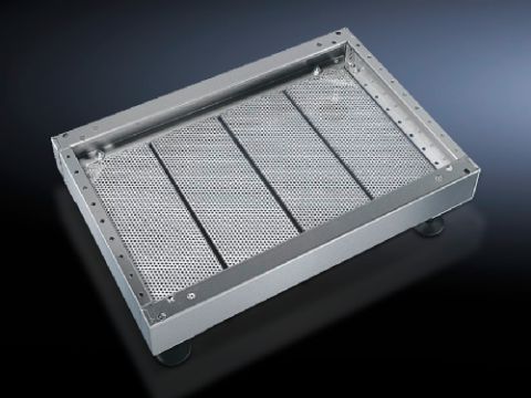 2907000 - Pantalla de zócalo, modular para zócalo TS de acero inoxidable y zócalo, completo, acero inoxidable