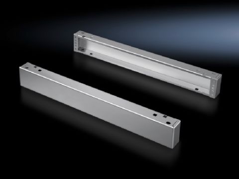 8701000 - Elementos de zócalo frontales y posteriores, 100 mm Acero inox. para TS, VX SE