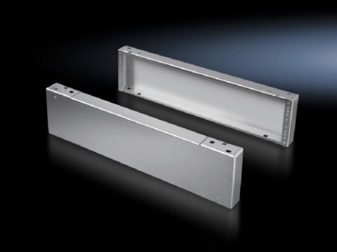8702000 - Elementos de zócalo frontales y posteriores, 200 mm Acero inox. para TS, VX SE