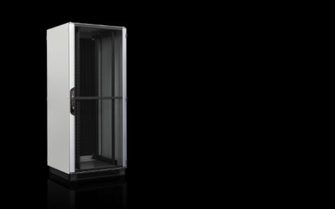 5309166 - Rack para redes/servidores VX IT con puertas perforadas, preconfigurado, con guías perfil de 19
