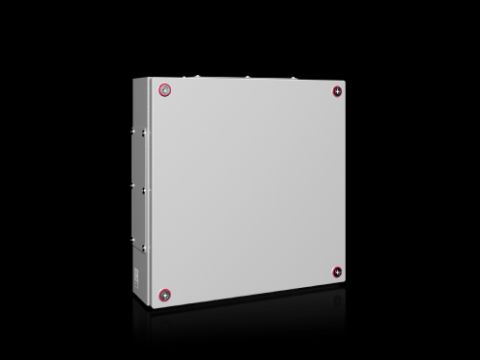 1539000 - Caja de bornes KX, chapa de acero, con placa entrada de cables