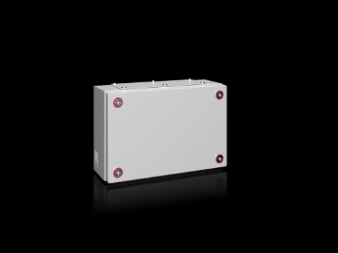 1531000 - Caja de bornes KX, chapa de acero, con placa entrada de cables