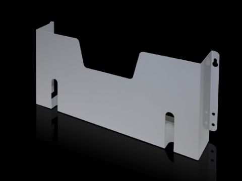 4116000 - Portaesquema de chapa de acero para VX, TS, VX SE, PC, pieza inferior TP
