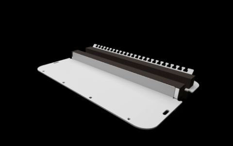 2567450 - Placa de entrada de cables de dos piezas con perfil de estanqueidad elástico para AX