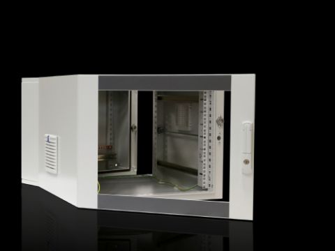 7709535 - Cajas murales EL, 3 piezas premontadas con guías perfil, variables en profundidad